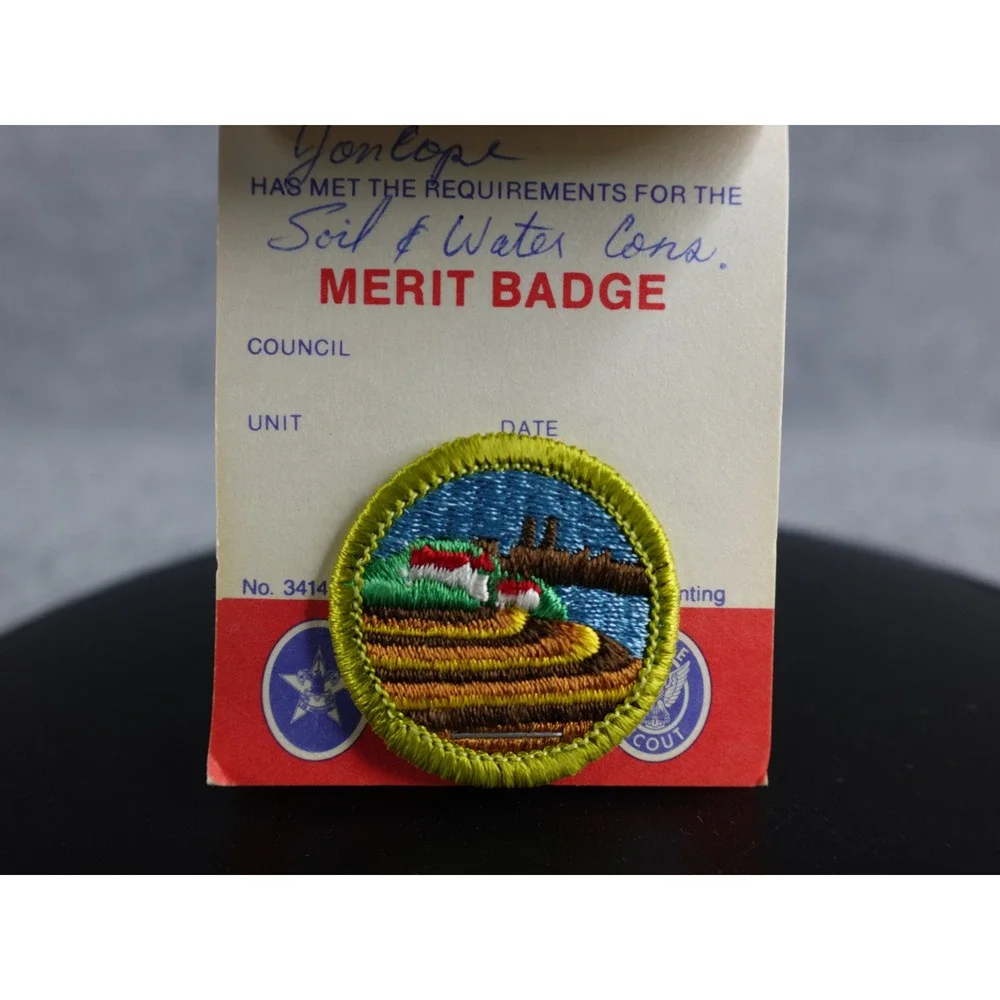 Lot of 8 Boy‎ Scouts of America Merit Badges with Cards